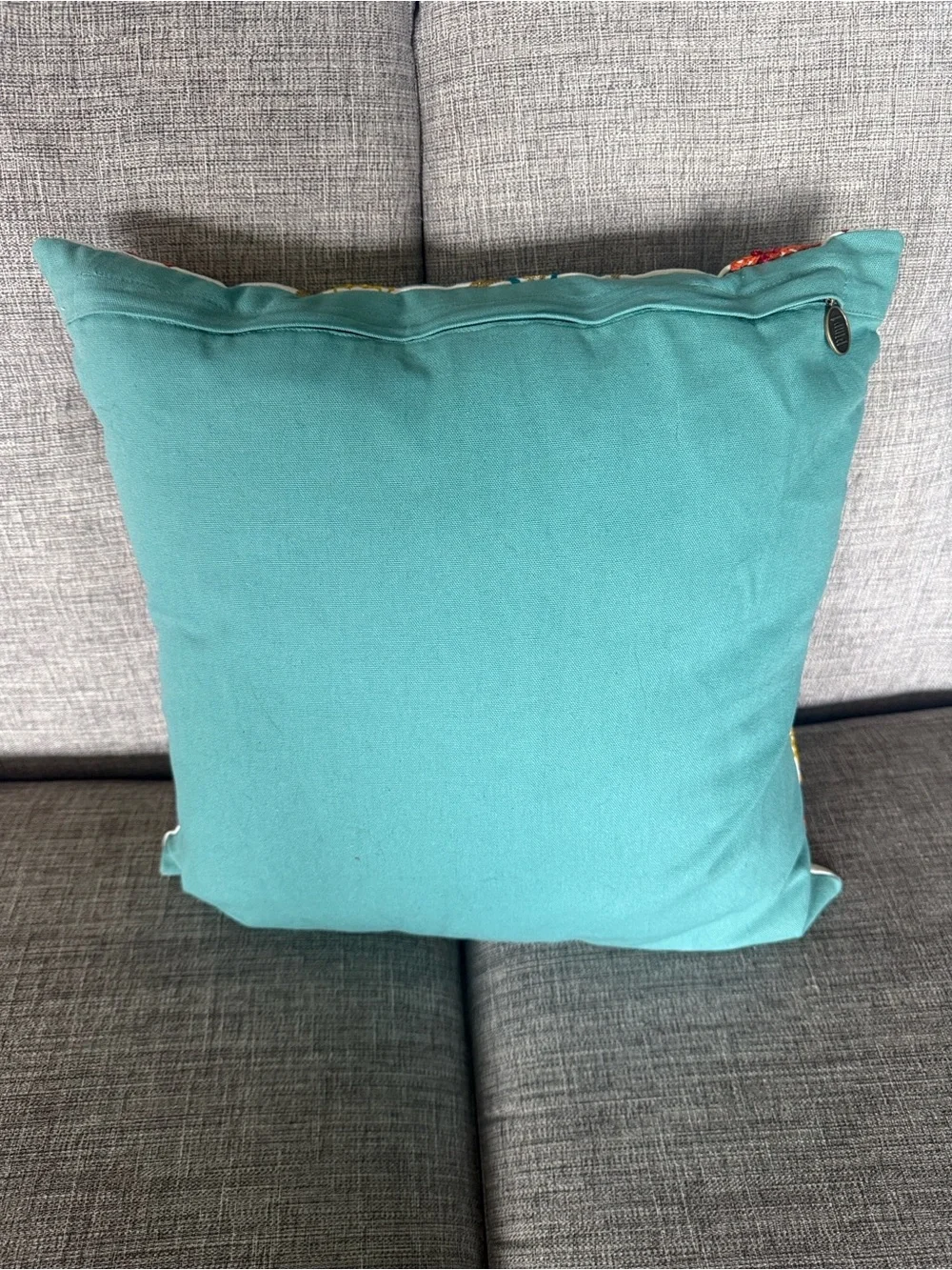 Teal Floral Embroidered Throw Blanket by Pier 1
